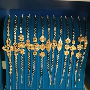 Mali 24K Dubai Gold Color Jewelry Set, African Bridal Wedding Jewelry Set for Women, Wholesale From 12 Pieces. thumbnail-5