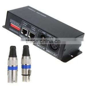 4 Channel DMX512 Decorder LED Controller DC 12V-24V for RGBW 5050 LED Strip Light thumbnail-1