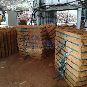 Hydraulic Coconut Fiber Baler Machine Hemp Fiber Pineapple Leaf Fiber Compactor Machine thumbnail-3