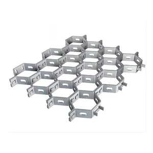 Refractory Welded Stainless Steel Wire Hexmesh 48mm Mesh Size Double Clench Bonding Hole Hexmetal for Foundry Furnace Wholesale thumbnail-1