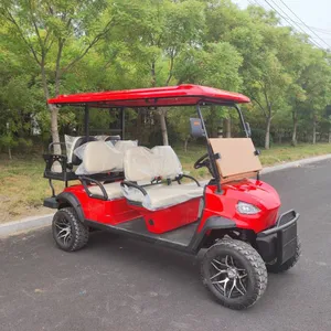 New kb 6-seater Golf Cart, New Energy Sightseeing Vehicle for Scenic Spots, Direct Manufacturer for Export and Foreign Trade thumbnail-4
