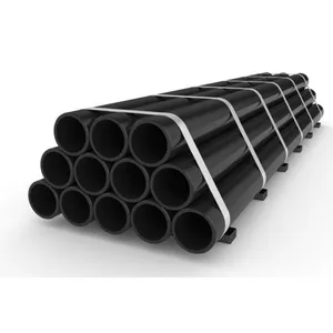 Black Seamless Carbon Steel Pipe Sch40/Sch80 China Factory Low MOQ Supply thumbnail-1