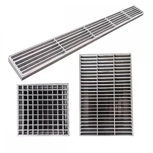 Galvanized Solar Panel Slotted Drain Cover Tread Grating thumbnail-5