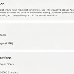 SAA Certified LSZH Flat Cable TPSHF, Australian Standard Wiring Cable for Caravan & Container thumbnail-2