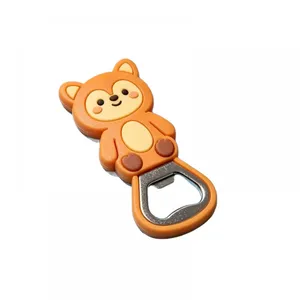 Custom Logo Souvenir Soft Magnet PVC 3D Cartoon Fridge Magnet Bottle Opener Durable & Long-Lasting thumbnail-1