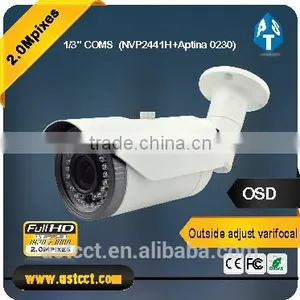 Sony CMOS 1080P Bullet Camera 2.0 MP AHD IR Distance 40M Bullet IR 2.8-12mm Vari Focal Waterproof CCTV Camera Quality Choice thumbnail-1
