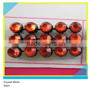 Aluminum Base Hot Fix Crystal Rhinestone Banding Ss10 3mm AB Jelly Green Crystal thumbnail-3