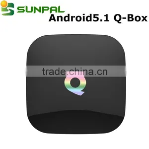 Internet tv Box Android 5.1 OS Amlogic S905 tv Box Koid XBMC Load Update Online Free Web TV Receiver Q BOX Set Top Box thumbnail-1