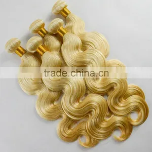 European Sew in Human Hair Extensions Honey Blonde Body Wave Hair Weaving thumbnail-4