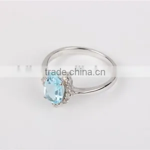 EU/US 6mm 10mm Size Womens Ring Solid 925 Sterling Silver Ring CZ Micro Paved Wholesale Fashion Engagement Ring thumbnail-2