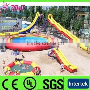 Amusement Park Giant Inflatable Water Slide Tubes thumbnail-1