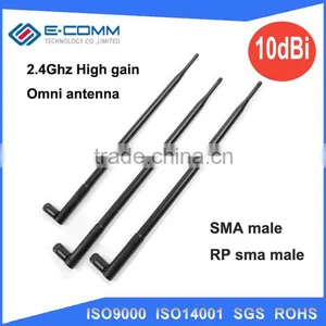 Hot Sale!! 2.4Ghz High-gain Omni 10 DBi Antenna With SMA Connector for Wireless Router,network Card thumbnail-1