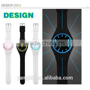 2015 Japan Quartz Movt Silicone Band Watch New Products in thumbnail-4