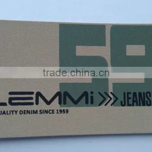 Custom Printed White Fake Leather Patch thumbnail-1