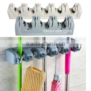 Magic Holder 5 Position Broom Organizer Broom Holder Cleaning Tools Organizer thumbnail-3