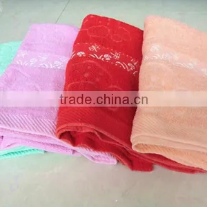 Stock Embroidery Printed Wholesale Cotton Bath Towel thumbnail-1