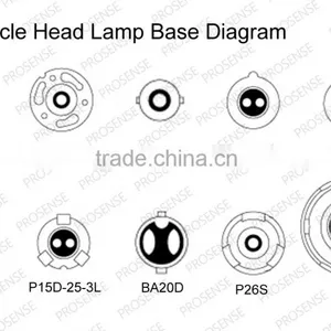 Good Quality 12v 35/35w P15d-25-3 Motorcycle Headlight Bulb (Half Blue Tube) thumbnail-2