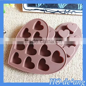 Hogift 10 Heart-shaped Chocolate DIY Mold Baking Cake Molds thumbnail-3