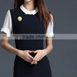 Two-double Alloy Pearl Brooch Fashion Clip for Clothes thumbnail-4