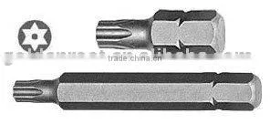 10mm Hex Shank Tamper Proof Star Insert Bit, Insert Bit, Power Bit, Screwdriver Bits, Hand Tools thumbnail-1