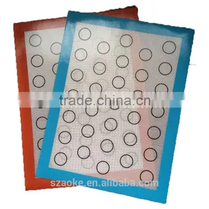 FDA LFGB 40x30cm Grade Silicone Macarons Baking Mat thumbnail-1