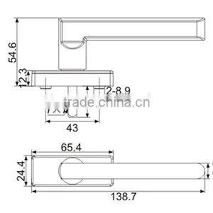 Casement Door Handle For PVC Profile,Door Hardware thumbnail-2