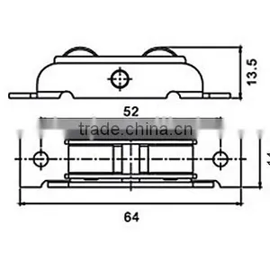 Adjustable Nylon PulleyFor PVC Window thumbnail-6