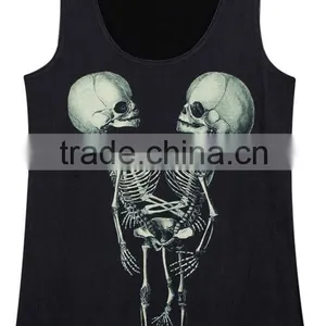 Drop Shipping Black Plain Modern Girls Yoga Gym Tank Tops thumbnail-5