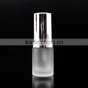 Fancy 15ml Lotion Glass Bottle With Silver Press Pump thumbnail-1