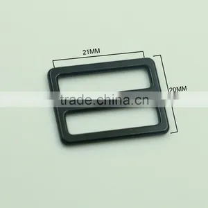 Eco-friendly Zinc Alloy Black Small Strap Buckle Sliders for Belt thumbnail-2