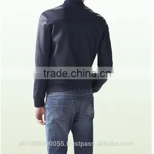 Leather Bomber Jacket Stretchable thumbnail-2