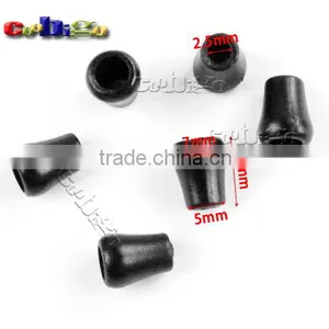 3/32"(2.5mm) Small Plastic Bell Stopper Cord Ends For Apparel Sportwear Paracord Rope Accessories #FLS184-B thumbnail-1