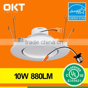 OKT Lighting Energy Star ul Listed 6" Eyeball Led Recessed Retrofit Kit 10 Watt thumbnail-2