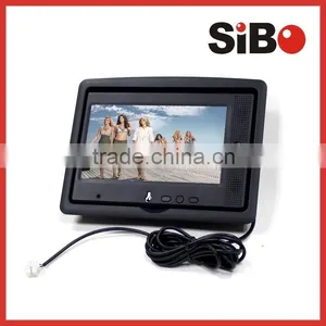 Turnable Screen Monitor Built in Headrest for Taxi Advertisement With Body Sensor thumbnail-2