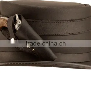 American-hat-makers-steampunk-hatter-peacekeeper-black-silver-bullet-band-PEACEKEEPER thumbnail-3
