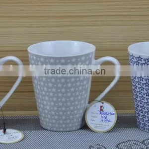 11OZ Tiny Flower Design Full Decal Print Coffee Cups, Shiny Surface New Bone China Mug, KL8009-300B thumbnail-5