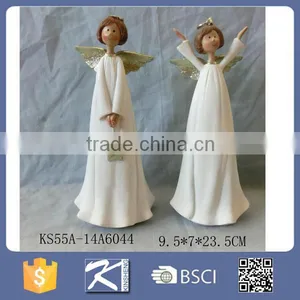 Religious Design White Polyresin Angel Figurine/resin Angel thumbnail-1