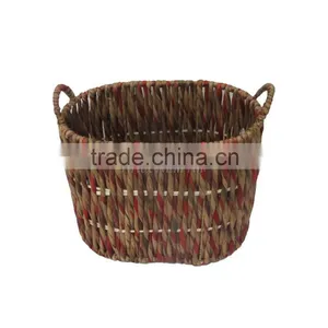 Water Hyacinth Storage Baskets With 2 Handles / Storage Bin thumbnail-2