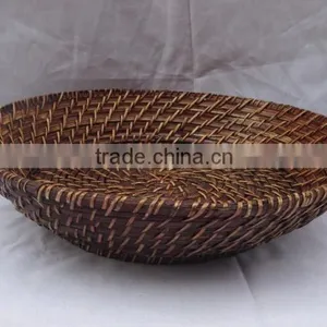 Magazine Rattan Bamboo Baskets New Style Brown Colour thumbnail-5