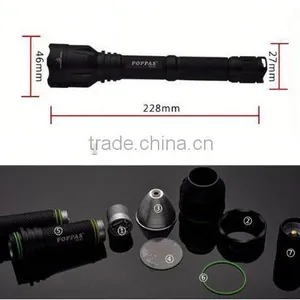 F2 XM-L T6 LED 18650 Battery Long Distance Led Torch Light Battery Handheld 1000 Lumens Flashlight thumbnail-3