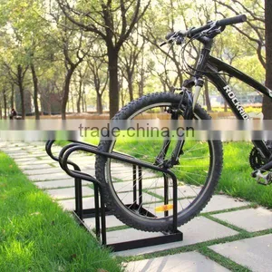 Black Powder Coated 2 Low-profile Bike Rack thumbnail-1