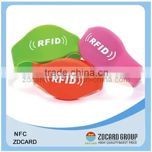 Chip NTAG203 Silicone RFID Waterproof NFC Wristband thumbnail-1
