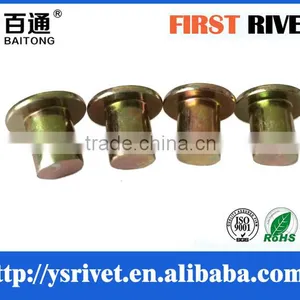 8x11.5mm Yellow Zinc Color Solid Steel Rivet thumbnail-4
