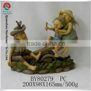 Playing Hillbilly Polyresin Home Decor thumbnail-1