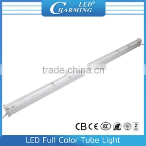 IP65 RGB Plastic Cover Aluminum Base Building Glass Facade Lighting LED Digital Tube Light thumbnail-5
