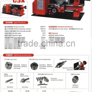 Mini Bench Metal Lathe Machine C3 thumbnail-2