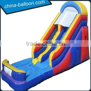 0.55mm PVC Tarpaulin Inflatable Double Lane Slip Slide, Inflatable Water Slide With Pool thumbnail-4
