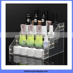 Cheap Price Custom Hot Sale Promotion Nice Acrylic Nail Polish Display Shelf thumbnail-1