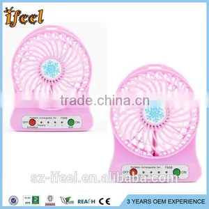 NEW Outdoor Protable Mini Cooling USB Desk Fan Super Mute Cooler Desktop PC Blue thumbnail-1