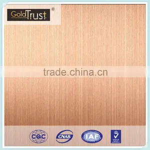 4x8 Customized 304 Hairline Ti-Bronze Finish Stainless Steel Plate for Decoration thumbnail-4